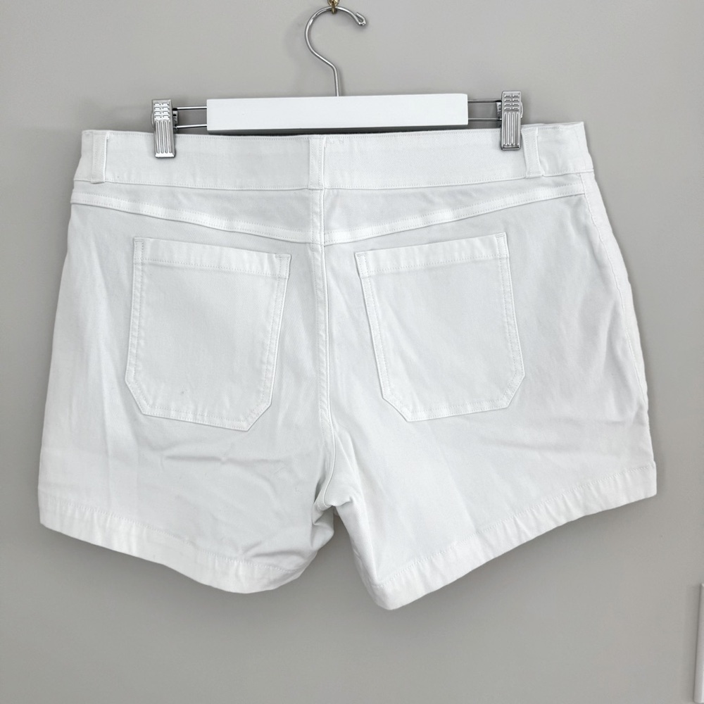 SPANX Stretch Twill Shorts size XL white - Picture 8 of 13